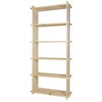 Regál inka 6 polic 800 x 270 x 1850 mm Přírodní