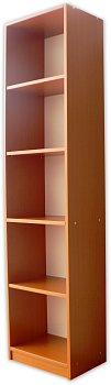 Regál lamino se zády 6 polic 450 x 300 x 1840 mm Buk