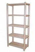 Regál s 5-ti laťkový policemi 750 x 400 x 1700 mm Provedení přírodní