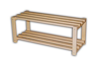 Dřevěný botník 750 x 300 x 300 mm (š x hl x v)