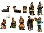 Betlémové figurky - vánoční figurky k betlému, sada 11 ks 