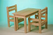 Dětský dřevěný stolek 700 x 400 x 420 mm Přírodní