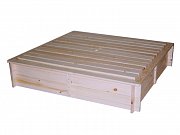 Dřevěné pískoviště s krytem, 1400 x 1400 x 305 mm Úprava povrchová L 41, K 15