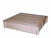 Dřevěné pískoviště s poklopem, 1150 x 1400 x 305 mm Provedení přírodní