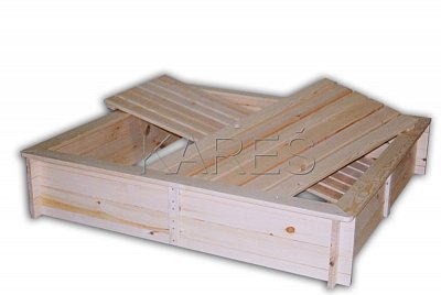 Dřevěné pískoviště s poklopem, 1150 x 1400 x 305 mm Provedení přírodní