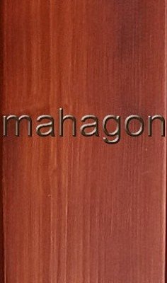 Dřevěný regál 5 polic 800 x 335 x 1660 mm (š x hl x v) Mahagon