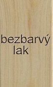 Dřevěný regál 6 polic 800 x 335 x 2040 mm (š x hl x v) Lak bezbarvý