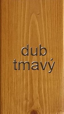 Dřevěný regál 6 polic 800 x 335 x 2040 mm (š x hl x v) Tmavý dub