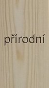 Knihovna vanda se zády 5 polic 450 x 300 x 1840 mm Přírodní