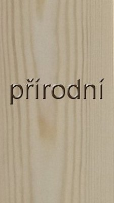 Knihovna vanda se zády 5 polic 450 x 300 x 1840 mm Přírodní