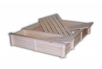 Pískoviště s boxem na hračky 1400 x 1850 x 305 mm
