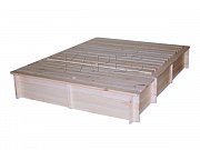 Pískoviště s boxem na hračky 1400 x 1850 x 305 mm Provedení přírodní