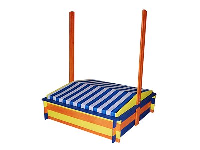 Pískoviště se stříškou 1400 x 1400 x 290 mm (š x hl x v) Úprava povrchová L 30, K 15