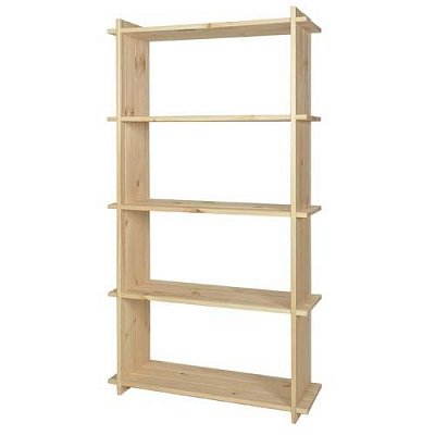 Regál inka 5 polic 800 x 270 x 1500 mm Kaštan