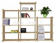 Regál inka 5 polic 800 x 270 x 1500 mm Kaštan