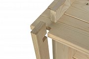 Regál inka 5 polic 800 x 270 x 1500 mm Kaštan