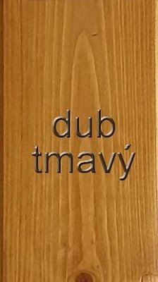 Regál laťkový 6 polic 750 x 500 x 2100 mm Tmavý dub