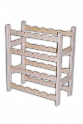 Regál na 20 lahví 525 x 260 x 600 mm Světlý dub