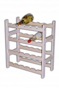 Regál na 20 lahví 525 x 260 x 600 mm Světlý dub