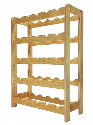 Regál na víno 25 lahví - 646 x 280 x 890 mm (š x hl x v)
