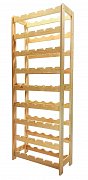 Regál na víno 45 lahví - 646 x 280 x 1660 mm (š x hl x v)