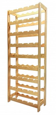 Regál na víno 45 lahví - 646 x 280 x 1660 mm (š x hl x v)