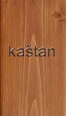 Regál se 3 laťkový policemi 750 x 400 x 900 mm Kaštan