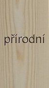 Regál se 4 plnými policemi 450 x 335 x 1275 mm Přírodní