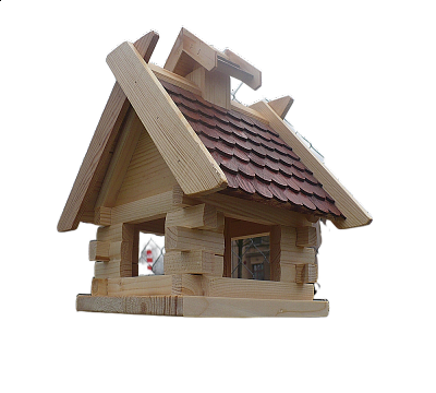 14027 Ptačí krmítko dřevěné 380 x 280 x 330 mm (š x hl x v)