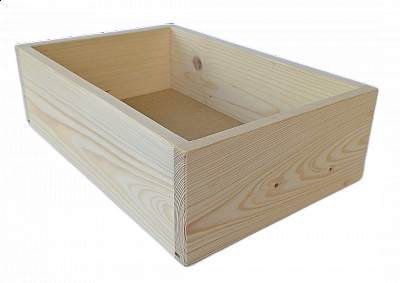 Dřevěná bedýnka 5020 malá 250 x 350 x 90 mm Světlý dub