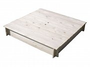 Dřevěné pískoviště s krytem, 1150 x 1150 x 210 mm Úprava povrchová L 41, K 15