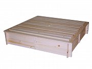 Dřevěné pískoviště s krytem 1850 x 1850 x 305 mm Úprava povrchová L 40, K 97