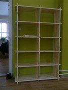 Dvojregál inka 6 polic 1150 x 360 x 1850 mm Přírodní