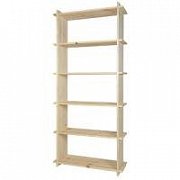 Regál inka 6 polic 800 x 270 x 1850 mm Světlý dub