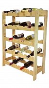 Regál na 25 lahví 646 x 280 x 890 mm Přírodní