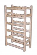 Regál na 30 lahví 525 x 260 x 900 mm Světlý dub