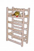 Regál na 30 lahví 525 x 260 x 900 mm Světlý dub