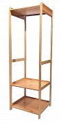 Regál šatní 680 x 600 x 2040 mm Tmavý dub